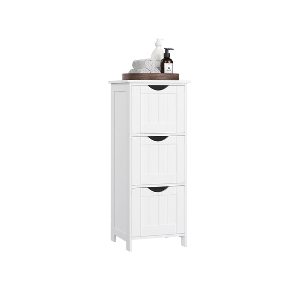 VASAGLE 3 Drawers Floor Cabinet UBBC50WT