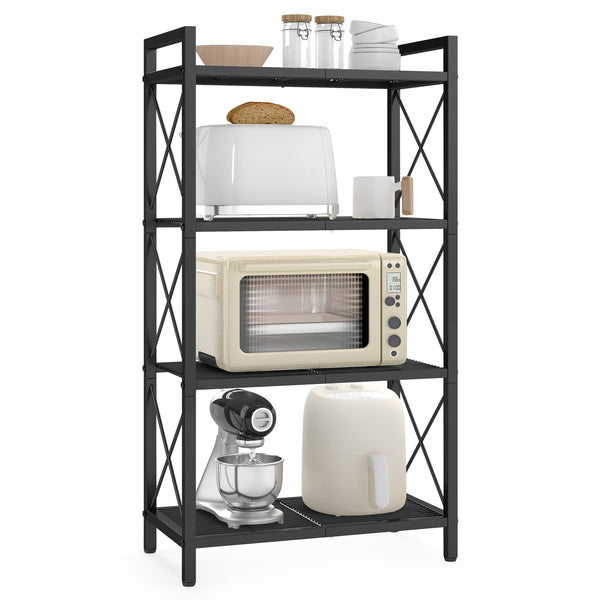 SONGMICS Metal Storage Shelf with X Side Frames UBSC164B01