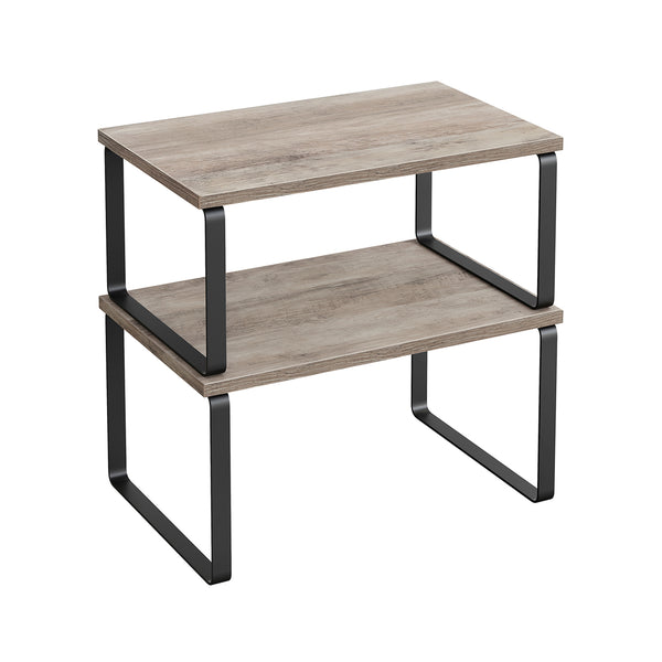 SONGMICS Set of 2 Kitchen Counter Shelves UKCS020X02