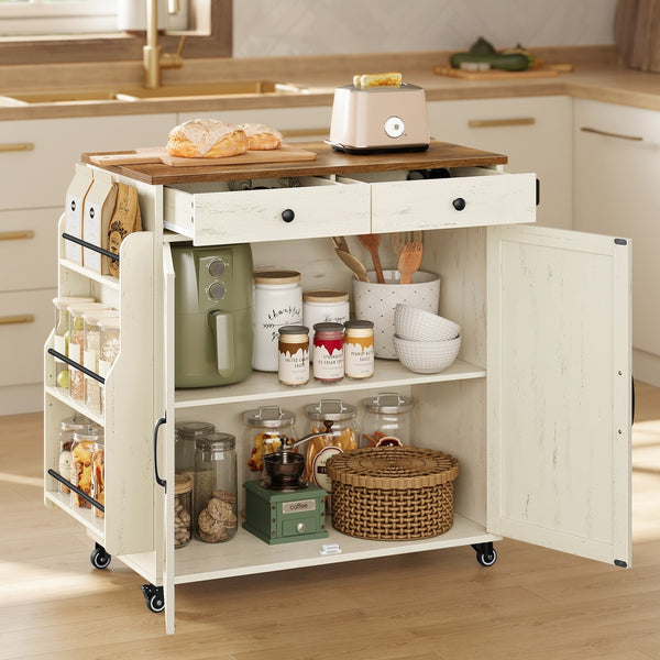 VASAGLE Hains Collection - Mobile Kitchen Island UKKI008W01