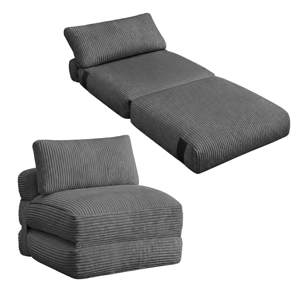 VASAGLE VASAGLE Folding Sofa Bed Convertible Chair Bed with Pillow Sleeper Chair ULCS211G101S