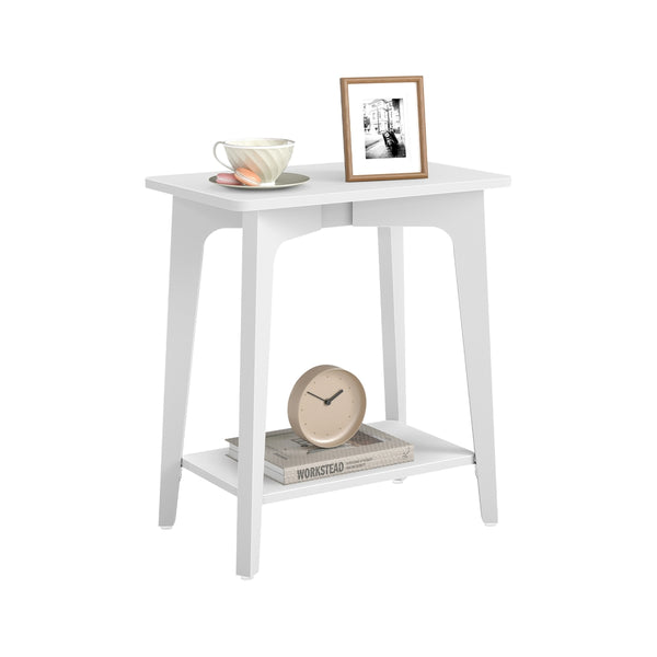 VASAGLE Maezo Collection - Side Table, 2-Tier Small Rectangular End Table ULET332W01