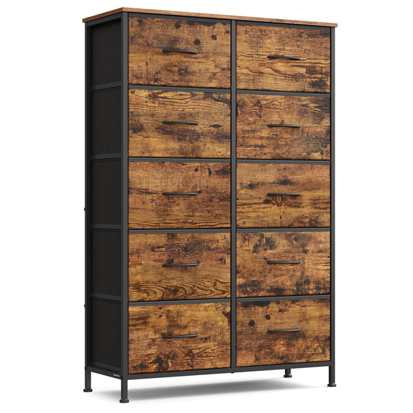 SONGMICS Fabric Storage Organizer with 10 Drawers ULGS125B02S