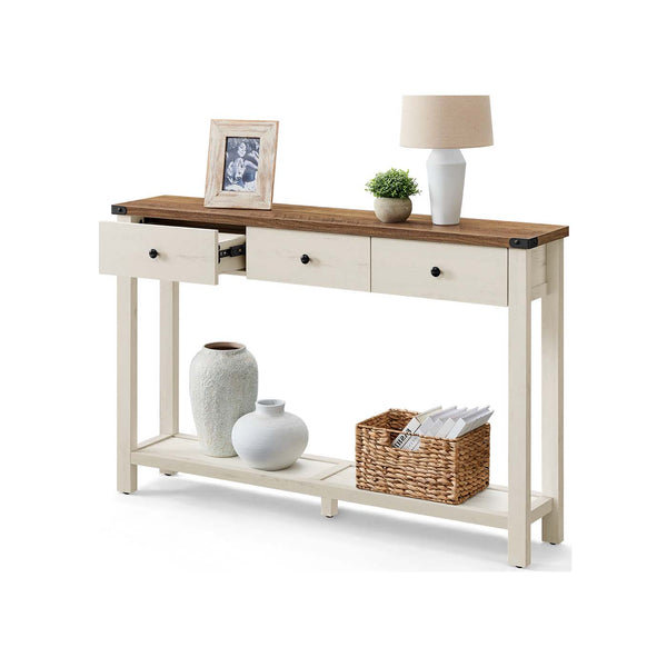 VASAGLE Liry Collection - Console table with drawers and open shelf ULNT142WJ02S
