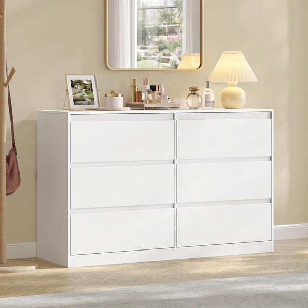 VASAGLE Modern bedroom dresser with storage drawers ULTS616WE01S