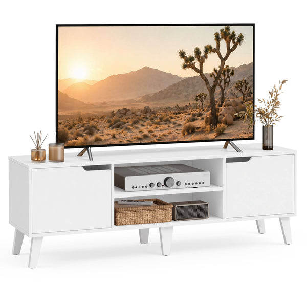 VASAGLE TV stand with adjustable shelf ULTV556W101S