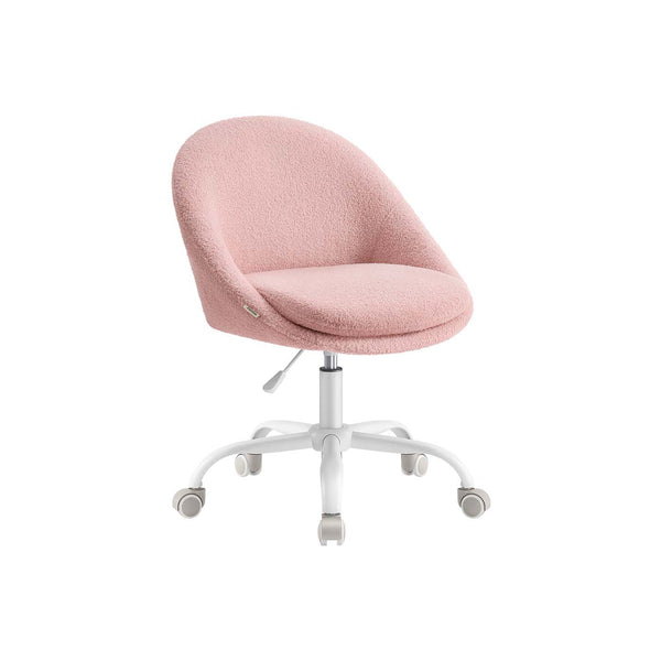 VASAGLE Swivel vanity chair with back and wheels UOBG020R93