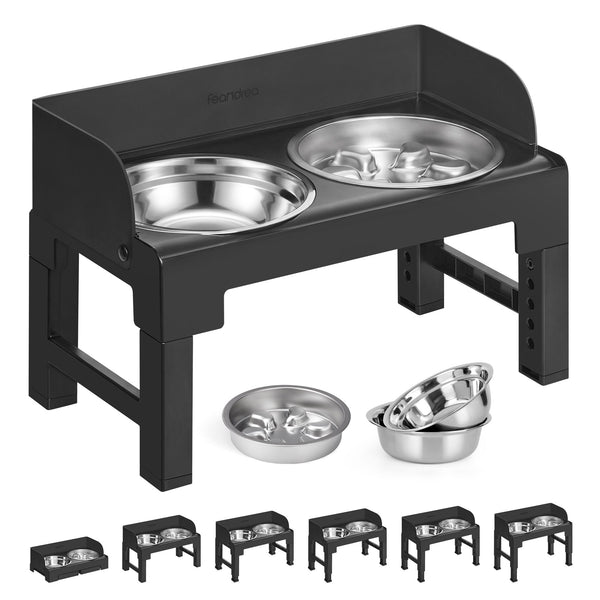 Feandrea Adjustable elevated dog bowl set UPRB104B101
