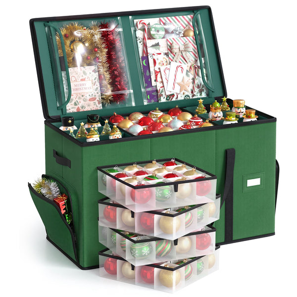 SONGMICS Divided festive ornament storage URFB044CD01
