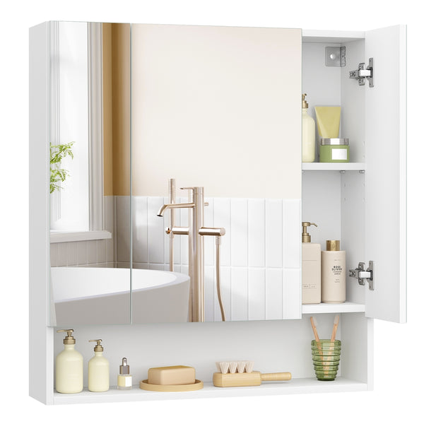 VASAGLE Kailyn Collection - Bathroom Mirror with Storage UBBK129W01