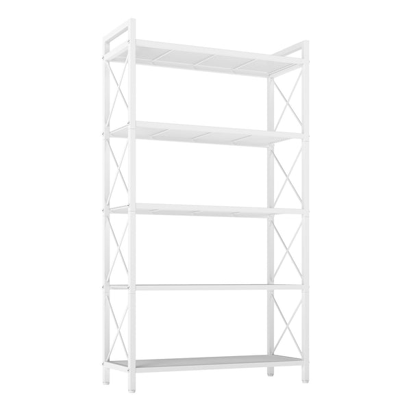 SONGMICS Metal shelving unit for versatile storage for entryway and kitchen UBSB35C185W01