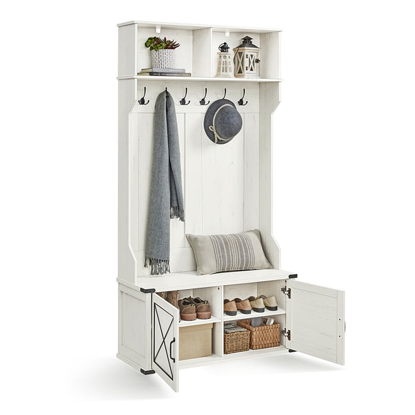 VASAGLE Farmhouse Style Hall Tree UHSR430W02