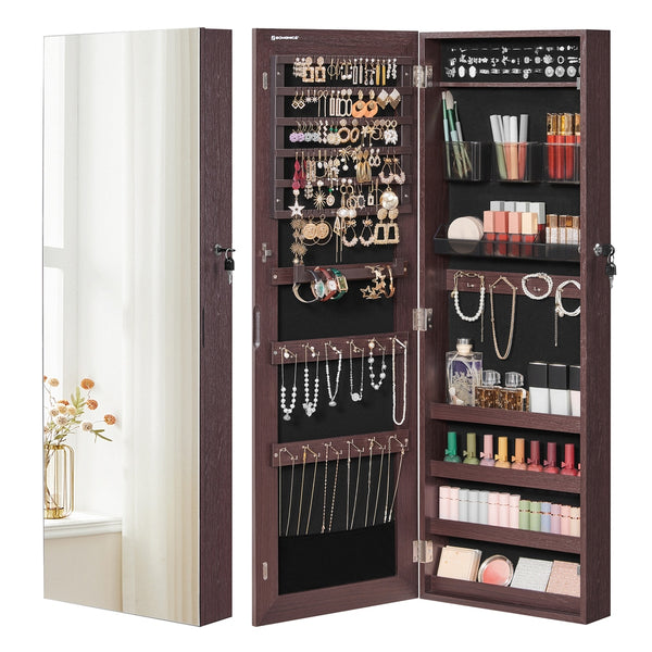 SONGMICS Hanging Jewelry Cabinet Armoire UJJC001K01