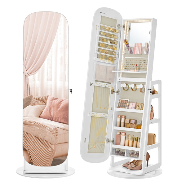 SONGMICS LED Jewelry Cabinet UJJC036W01