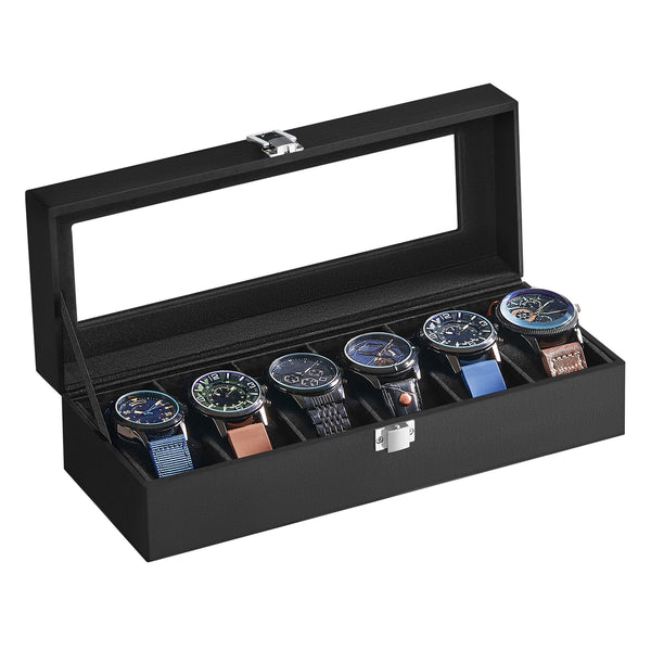 SONGMICS Lockable Watch Box with Keys UJWB06B01