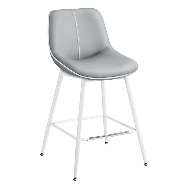 VASAGLE Synthetic Leather Bar Stools with Back ULBC088G01