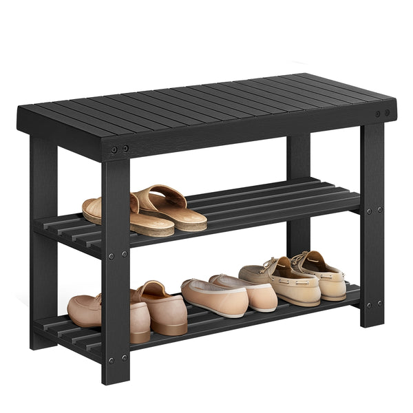 SONGMICS Bamboo Shoe Rack Bench ULBS04H