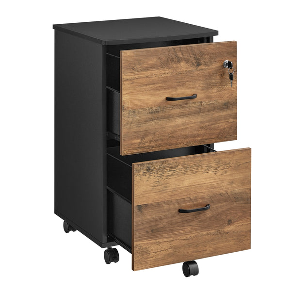 VASAGLE 2-Drawer Locking file cabinet with drawers for home office ULCD027B01