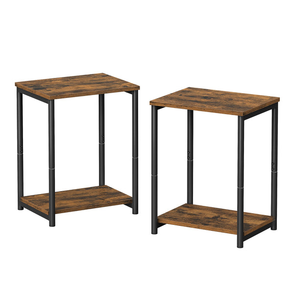 VASAGLE Two tier side tables set for living room and bedroom ULEB35T272B01