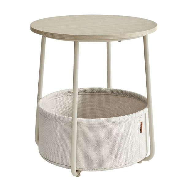 VASAGLE Lilea Collection - Modern Nightstand with Fabric Basket ULET223K67