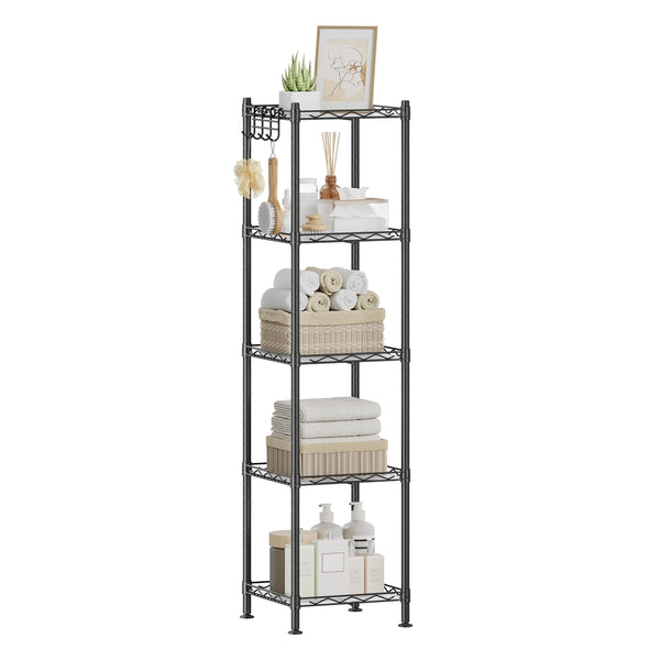 SONGMICS Storage Rack for Small Space ULGR23BK