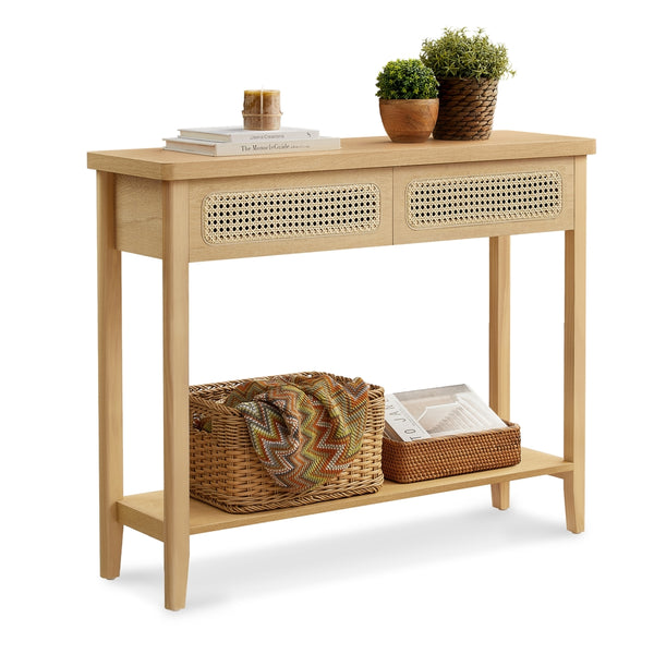 VASAGLE Console Table with Drawers and Shelf ULNT016Y57V1