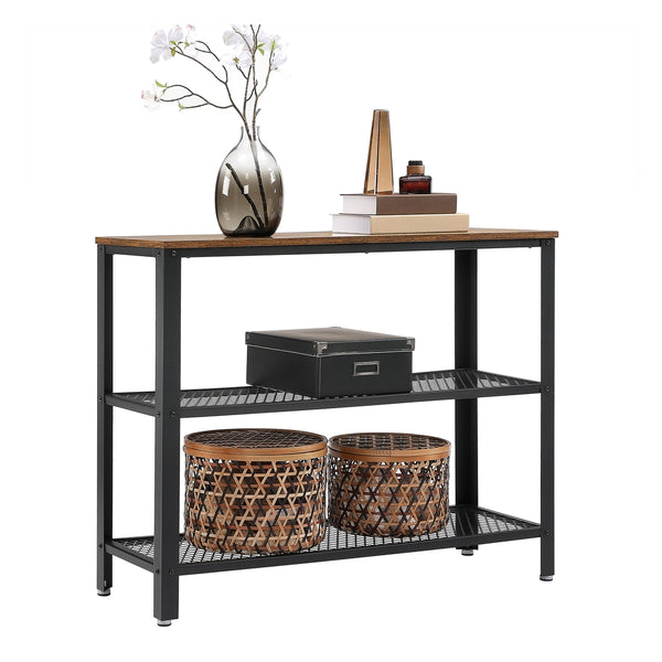 VASAGLE Mesh Shelves Hallway Table ULNT81BX