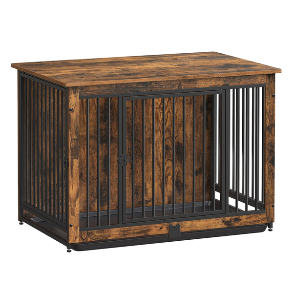 Feandrea Dog Crate Furniture with 2 Doors UPFC013X01