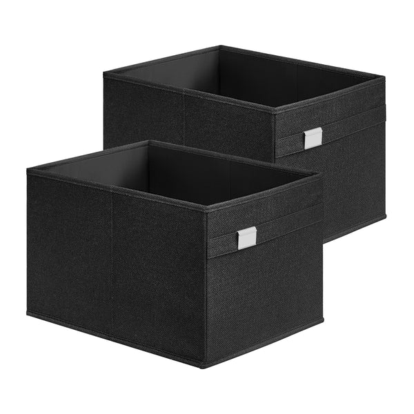 SONGMICS Set of 2 Storage Baskets with Double Handles UROB240B02